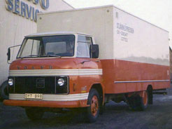 En av flyttfirman Stjärnexpressens flyttbilar i slutet av 60-talet.